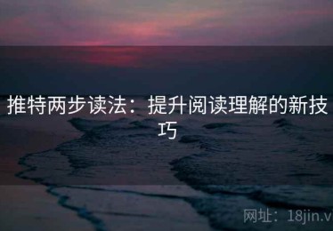 推特两步读法：提升阅读理解的新技巧