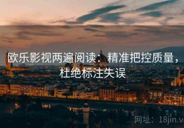欧乐影视两遍阅读：精准把控质量，杜绝标注失误