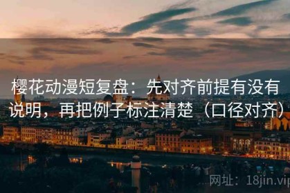 樱花动漫短复盘：先对齐前提有没有说明，再把例子标注清楚（口径对齐）