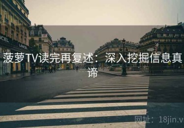 菠萝TV读完再复述：深入挖掘信息真谛