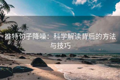 推特句子降噪：科学解读背后的方法与技巧