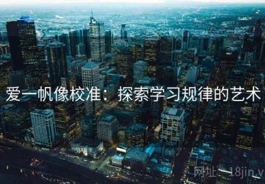 爱一帆像校准：探索学习规律的艺术