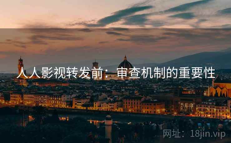 人人影视转发前：审查机制的重要性