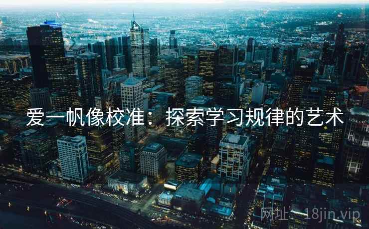 爱一帆像校准：探索学习规律的艺术